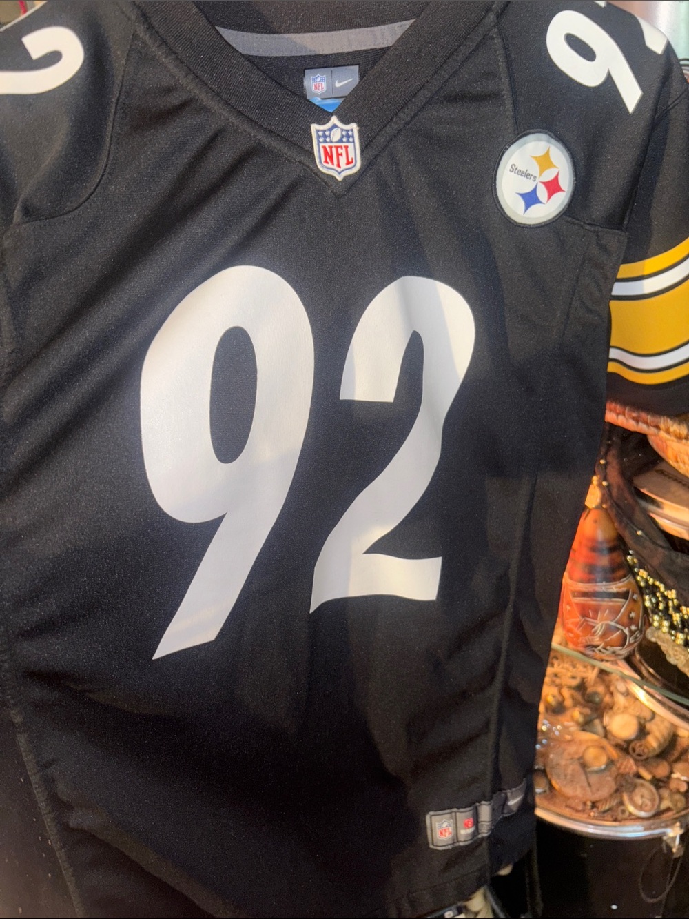 Pittsburgh Steelers #92 Harrison Black NFL Jersey